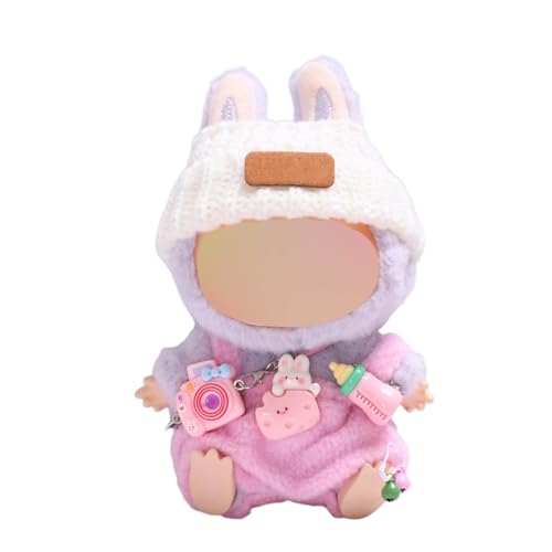 Puppenkleider, 17 cm, Kleidungsset für 17 cm große Puppen, Puppenkleidung geeignet für Puppenzubehör (KEINE Puppe) (Rosa) von CKLHCFF