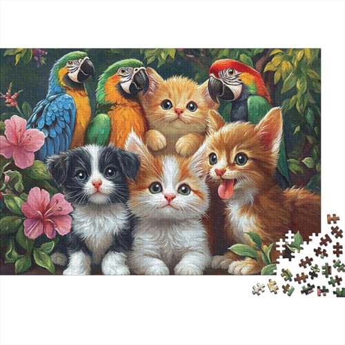 Adorable Animals Tiere EIN höchst kreatives Spiel mit hohem Schwierigkeitsgrad Geeignet für Jugendliche und Erwachsene 1000 Teile (75x50cm) von CKMSMCS