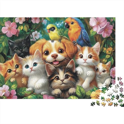 Adorable Animals Tiere EIN höchst kreatives Spiel mit hohem Schwierigkeitsgrad Geeignet für Jugendliche und Erwachsene 1000 Teile (75x50cm) von CKMSMCS