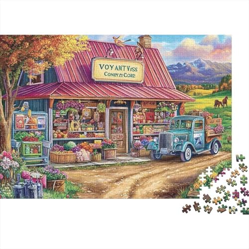 Attraktive Häuser, Großformat-Puzzles, geeignet für Erwachsene, Kinder und Jugendliche mit hohem Schwierigkeitsgrad und einzigartigen Formen, 1000 Teile (75 x 50 cm) von CKMSMCS