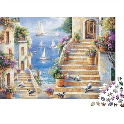 Attraktive Häuser, Großformat-Puzzles, geeignet für Erwachsene, Kinder und Jugendliche mit hohem Schwierigkeitsgrad und einzigartigen Formen, 500 Teile (52 x 38 cm) von CKMSMCS