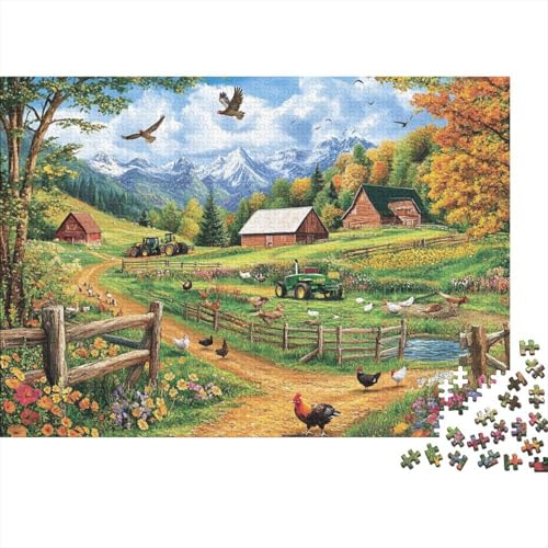 Attraktive Häuser, Haus-Lernspiele, anspruchsvolle Puzzlespiele, Geschenkideen für Frauen und Männer, 500 Teile (52 x 38 cm) von CKMSMCS