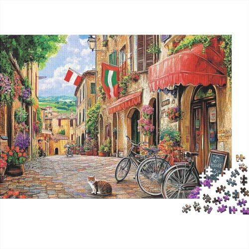 Attraktive Häuser, Haus-Lernspiele für Jungen und Mädchen, pädagogische Puzzlespiele, geeignet für Familienunterhaltung, sehr interessant, 1000 Teile (75 x 50 cm) von CKMSMCS