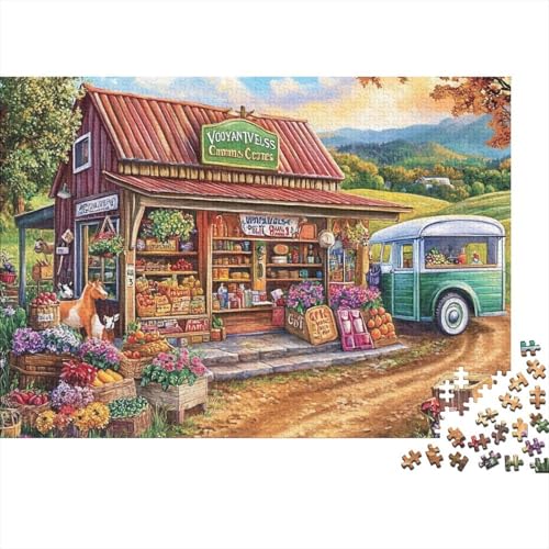 Attraktive Häuser, Hauspuzzle, anspruchsvolles Spiel für das Ganze, für Frauen, Geschenke für Männer, 500 Teile (52 x 38 cm) von CKMSMCS