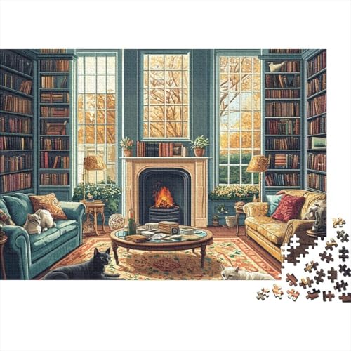 Attraktive Häuser, Lernspiel, Herausforderung, Spielzeug, Geschenke, Puzzles für Erwachsene und Kinder ab 14 Jahren, 1000 Teile (75 x 50 cm) von CKMSMCS