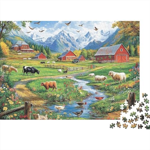 Attraktive Häuser, Lernspiel, Herausforderung, Spielzeug, Geschenke, Puzzles für Erwachsene und Kinder ab 14 Jahren, 1000 Teile (75 x 50 cm) von CKMSMCS