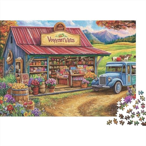 Attraktive Häuser, Lernspiel, Herausforderung, Spielzeug, Geschenke, Puzzles für Erwachsene und Kinder ab 14 Jahren, 300 Teile (40 x 28 cm) von CKMSMCS