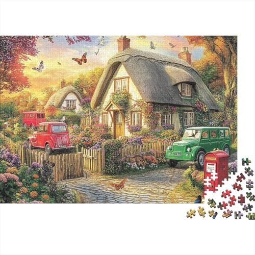 Attraktive Häuser, Lernspiel, Herausforderung, Spielzeug, Geschenke, Puzzles für Erwachsene und Kinder ab 14 Jahren, 500 Teile (52 x 38 cm) von CKMSMCS