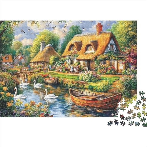 Attraktive Häuser, lustiges Lernspiel, Herausforderungsspielzeug für Männer und Frauen, 1000 Stück (75 x 50 cm) von CKMSMCS
