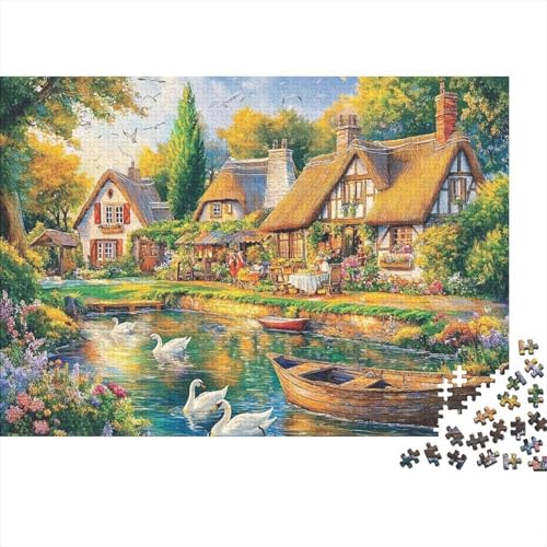 Attraktive Häuser, lustiges Lernspiel, Herausforderungsspielzeug für Männer und Frauen, 300 Stück (40 x 28 cm) von CKMSMCS