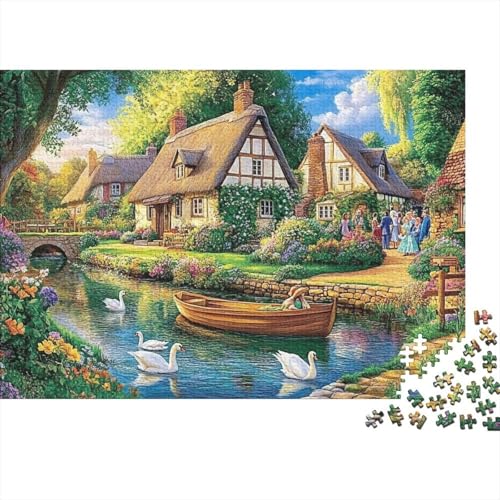 Attraktive Häuser, lustiges Lernspiel, Herausforderungsspielzeug für Männer und Frauen, 500 Stück (52 x 38 cm) von CKMSMCS