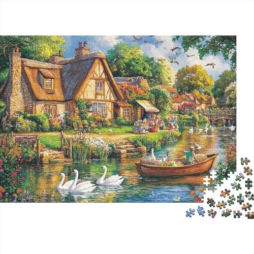 Attraktive Häuser, lustiges Lernspiel, Herausforderungsspielzeug für Männer und Frauen, 500 Stück (52 x 38 cm) von CKMSMCS