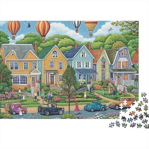 Attraktive Häuser, pädagogische Puzzlespiele, geeignet für Kinder und Jugendliche, sehr interessant und schwierig, 300 Teile (40 x 28 cm) von CKMSMCS