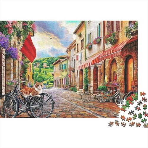 Attraktive Häuser, pädagogisches Puzzlespiel, geeignet für Familienunterhaltung, sehr interessant und schwierig, 500 Teile (52 x 38 cm) von CKMSMCS