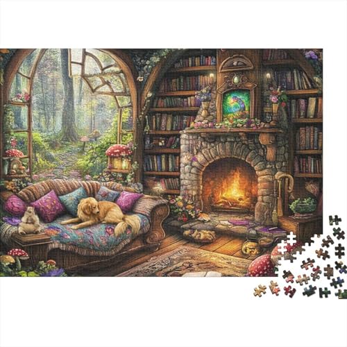 Attraktive Häuser, pädagogisches Puzzlespiel, geeignet für die Heimdekoration, relativ schwierig, 500 Teile (52 x 38 cm) von CKMSMCS