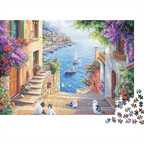 Attraktive Häuser, pädagogisches Puzzlespiel für Erwachsene ab 12 Jahren, geeignet für Familienunterhaltung, 1000 Teile (75 x 50 cm) von CKMSMCS