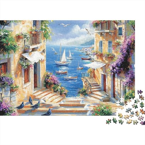 Attraktive Häuser, pädagogisches Puzzlespiel für Erwachsene ab 12 Jahren, geeignet für Familienunterhaltung, 1000 Teile (75 x 50 cm) von CKMSMCS