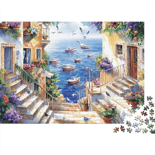 Attraktive Häuser, pädagogisches Puzzlespiel für Erwachsene ab 12 Jahren, geeignet für Familienunterhaltung, 1000 Teile (75 x 50 cm) von CKMSMCS