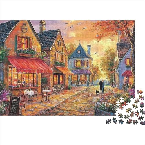 Attraktive Häuser, pädagogisches Puzzlespiel für Erwachsene ab 12 Jahren, geeignet für Familienunterhaltung, 500 Teile (52 x 38 cm) von CKMSMCS