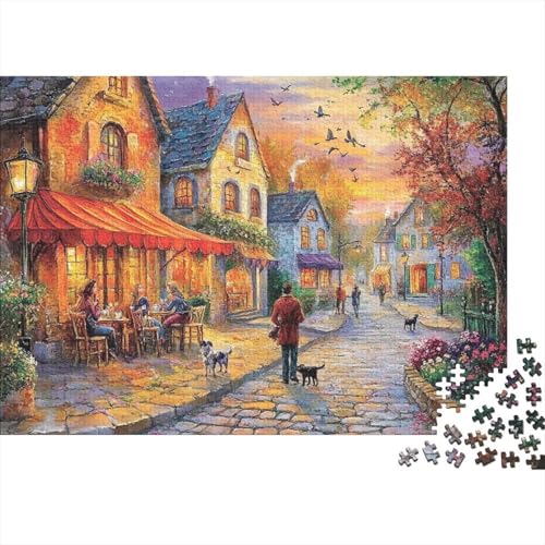 Attraktive Häuser, pädagogisches Puzzlespiel für Jugendliche und Erwachsene, cool und unterhaltsam, super herausfordernd, 300 Teile (40 x 28 cm) von CKMSMCS