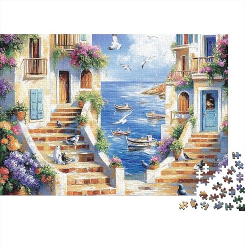 Attraktive Häuser, sehr lustiges und anspruchsvolles Puzzlespiel, Heimdekoration, Puzzle, 1000 Teile (75 x 50 cm) von CKMSMCS