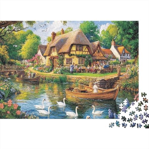 Attraktive Häuser. EIN einzigartiges und kreatives Spiel, das herausfordernd und unterhaltsam ist. 1000 Teile (75 x 50 cm). von CKMSMCS