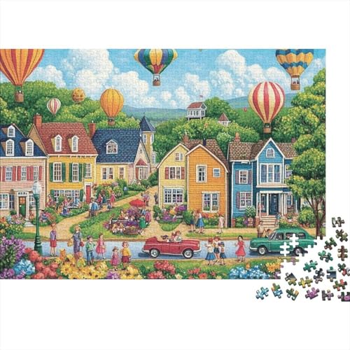 Attraktive Häuser. EIN einzigartiges und kreatives Spiel, das herausfordernd und unterhaltsam ist. 1000 Teile (75 x 50 cm). von CKMSMCS