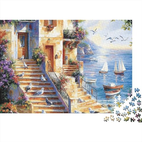 Attraktive Häuser. EIN einzigartiges und kreatives Spiel, das herausfordernd und unterhaltsam ist. 1000 Teile (75 x 50 cm). von CKMSMCS