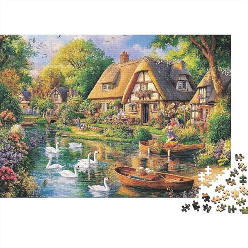 Attraktive Häuser. EIN einzigartiges und kreatives Spiel, das herausfordernd und unterhaltsam ist. 500 Teile (52 x 38 cm). von CKMSMCS