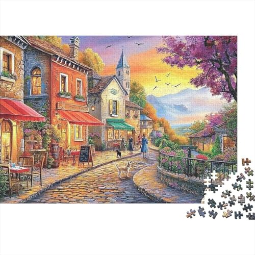 Attraktive Häuser. Haus-Lernspiele. Geeignet für Kinder ab 14 Jahren. Familienunterhaltung. Herausforderungen mit hohem Schwierigkeitsgrad. 1000 Teile (75 x 50 cm). von CKMSMCS