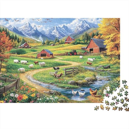 Attraktive Häuser. Lernspiele für Kinder ab 14 Jahren. Familienunterhaltung. Herausforderungen mit hohem Schwierigkeitsgrad. 300 Teile (40 x 28 cm). von CKMSMCS