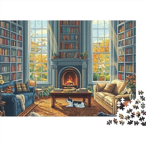 Attraktive Häuser. Lernspiele für Kinder ab 14 Jahren. Familienunterhaltung. Herausforderungen mit hohem Schwierigkeitsgrad. 300 Teile (40 x 28 cm). von CKMSMCS