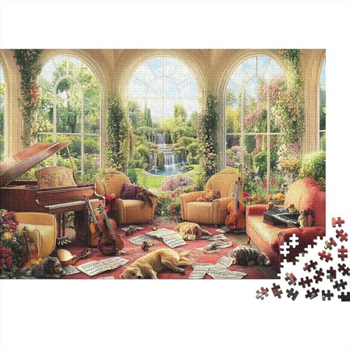 Attraktive Häuser. Lernspiele für Kinder ab 14 Jahren. Familienunterhaltung. Herausforderungen mit hohem Schwierigkeitsgrad. 300 Teile (40 x 28 cm). von CKMSMCS