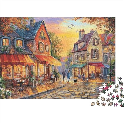 Attraktive Häuser. Lernspiele für Kinder ab 14 Jahren. Familienunterhaltung. Herausforderungen mit hohem Schwierigkeitsgrad. 500 Teile (52 x 38 cm). von CKMSMCS