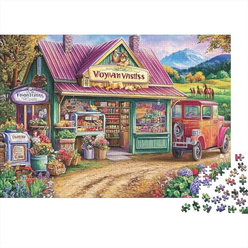 Attraktive Häuser. Lernspiele für Kinder ab 14 Jahren. Familienunterhaltung. Herausforderungen mit hohem Schwierigkeitsgrad. 500 Teile (52 x 38 cm). von CKMSMCS