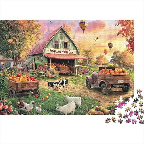 Attraktive Häuser. Lernspiele für Kinder ab 14 Jahren. Familienunterhaltung. Herausforderungen mit hohem Schwierigkeitsgrad. 500 Teile (52 x 38 cm). von CKMSMCS