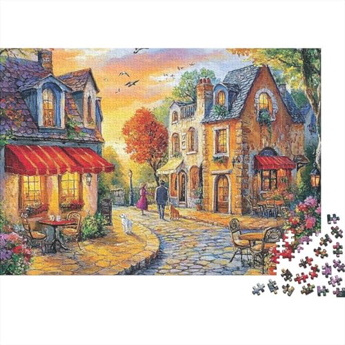 Attraktive Häuser. Sehr interessantes Lernspiel mit einzigartiger Form und voller Überraschungen. 500 Teile (52 x 38 cm) von CKMSMCS