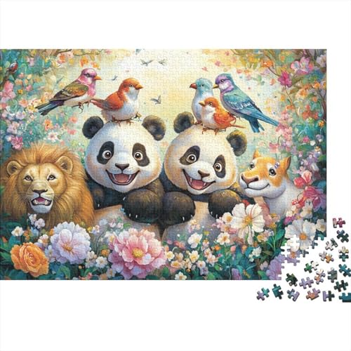 Bezaubernde Tiere, anspruchsvolle Spiele für Familien, geeignet zur Heimdekoration, sehr schwierig, 1000 Stück (75 x 50 cm) von CKMSMCS