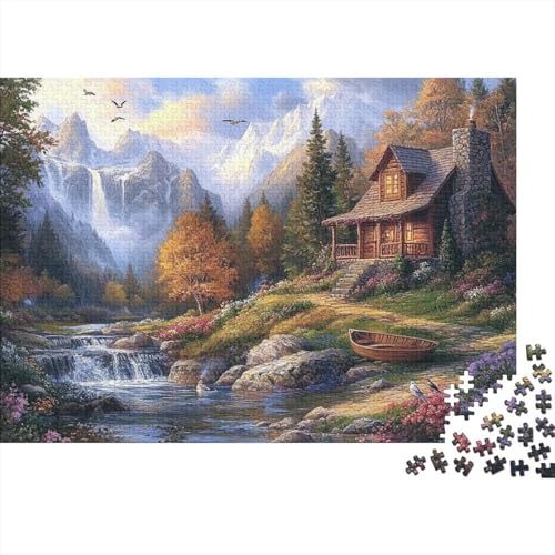 Das prächtige Schloss, EIN sehr unterhaltsames und herausforderndes Puzzlespiel, Heimdekoration, 1000 Teile (75 x 50 cm) von CKMSMCS