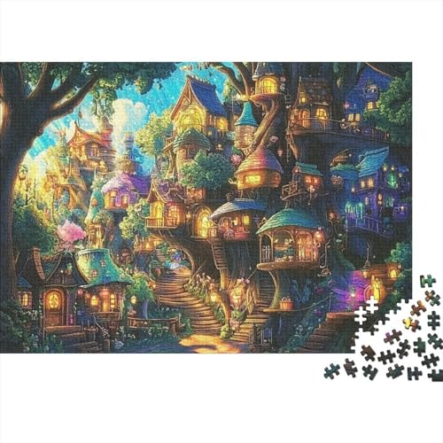 Das prächtige Schloss, EIN sehr unterhaltsames und herausforderndes Puzzlespiel, Heimdekoration, 1000 Teile (75 x 50 cm) von CKMSMCS