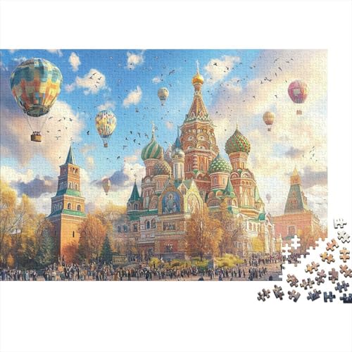 Das prächtige Schloss, EIN sehr unterhaltsames und herausforderndes Puzzlespiel, Heimdekoration, 1000 Teile (75 x 50 cm) von CKMSMCS