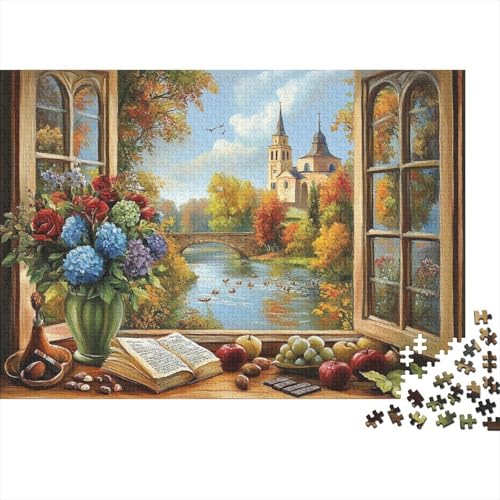 Das prächtige Schloss, EIN sehr unterhaltsames und herausforderndes Puzzlespiel, Heimdekoration, 1000 Teile (75 x 50 cm) von CKMSMCS