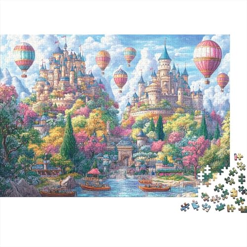 Das prächtige Schloss, EIN sehr unterhaltsames und herausforderndes Puzzlespiel, Heimdekoration, 1000 Teile (75 x 50 cm) von CKMSMCS