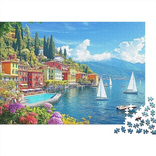 Das prächtige Schloss, EIN sehr unterhaltsames und herausforderndes Puzzlespiel, Heimdekoration, 1000 Teile (75 x 50 cm) von CKMSMCS