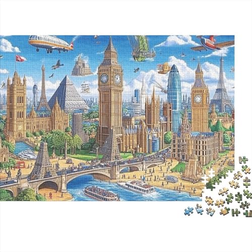 Das prächtige Schloss, Lernspiel, Herausforderung, Spielzeug, Geschenk, Puzzle für Erwachsene und Kinder ab 14 Jahren, 1000 Teile (75 x 50 cm) von CKMSMCS