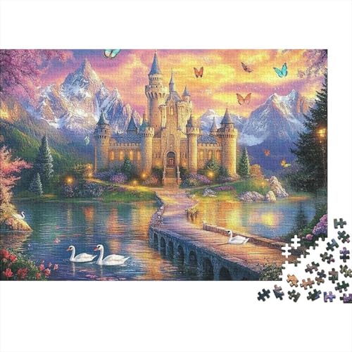 Das prächtige Schloss, Lernspiel, Herausforderung, Spielzeug, Geschenk, Puzzles für Erwachsene und Kinder ab 14 Jahren, 300 Teile (40 x 28 cm) von CKMSMCS
