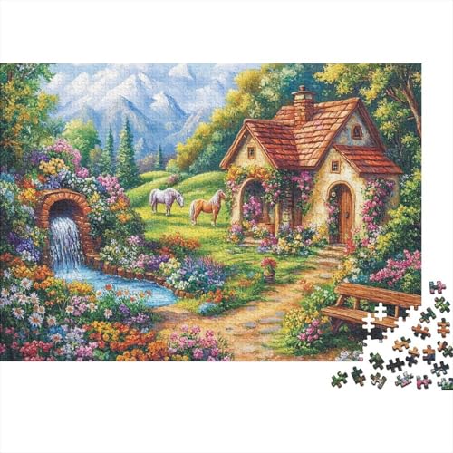 Das prächtige Schloss, Lernspiel, Herausforderung, Spielzeug, Geschenk, Puzzles für Erwachsene und Kinder ab 14 Jahren, 300 Teile (40 x 28 cm) von CKMSMCS