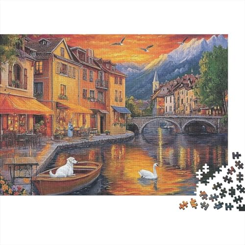 Das prächtige Schloss, Lernspiel, Herausforderung, Spielzeug, Geschenk, Puzzles für Erwachsene und Kinder ab 14 Jahren, 500 Teile (52 x 38 cm) von CKMSMCS