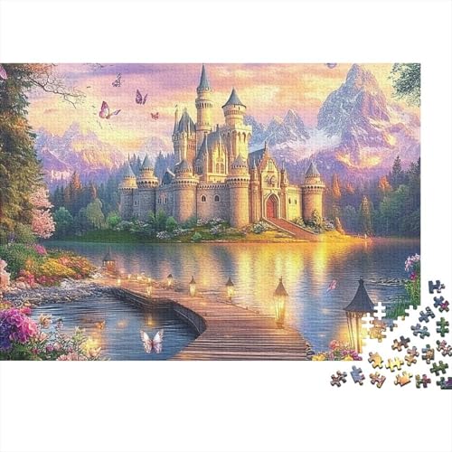Das prächtige Schloss, Lernspiele für Jungen und Mädchen, pädagogische Puzzlespiele, geeignet für Familienunterhaltung, sehr interessant, 1000 Teile (75 x 50 cm) von CKMSMCS