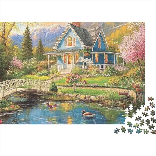 Das prächtige Schloss, Lernspiele für Jungen und Mädchen, pädagogische Puzzlespiele, geeignet für Familienunterhaltung, sehr interessant, 1000 Teile (75 x 50 cm) von CKMSMCS